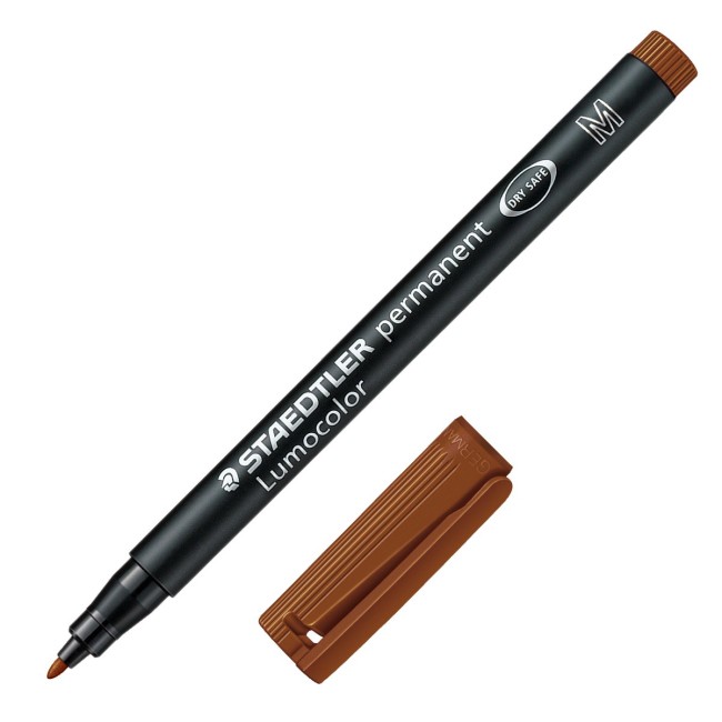 მარკერი პერმანენტული Staedtler Lumocolor M brow 317-7