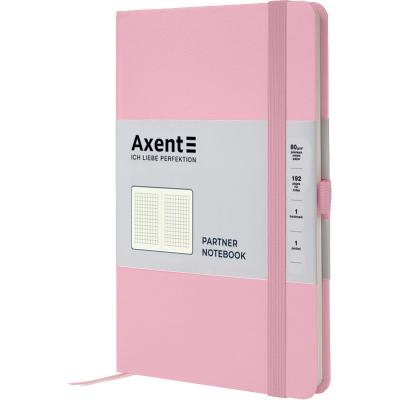 ბლოკნოტი ჩასანიშნი AXENT Partner  8201-49-А 125*195, 96ფ. უჯრა ვარდისფერი