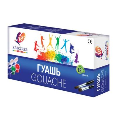 საღებავი გუაშის LUCH CLASSIC 12ფ. 20მლ. 21С 1376-08 ბლოკ-ტარა