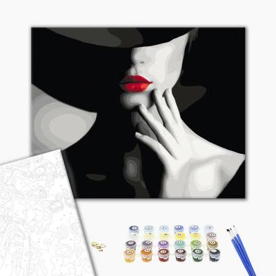 გასაფერადებელი ნომრებით Brushme BS51818 Colors of temptation  40*50სმ. ტილო ჩარჩოზე, აკრილის საღებავი, ფუნჯები /ნაკრები/
