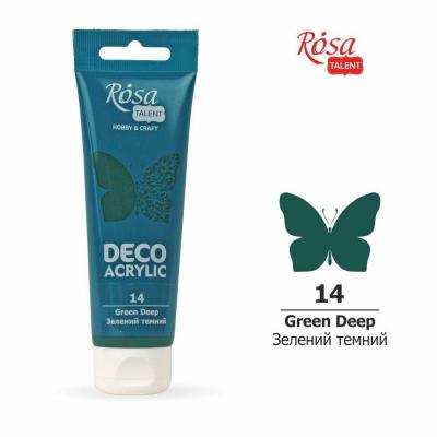საღებავი აკრილის დეკორ. ROSA TALENT 322214 Green Dark mat 75მლ 