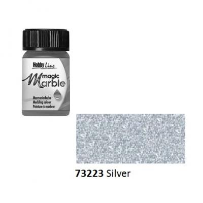 საღებავი მარმარილოს ეფექტით C-Kreul HOBBY LINE Magic Marble 20მლ Glitter Silver 73223