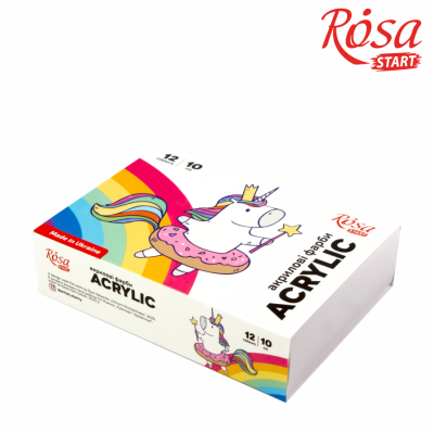საღებავი აკრილის ROSA start UNICORN 322111006 12x10მლ