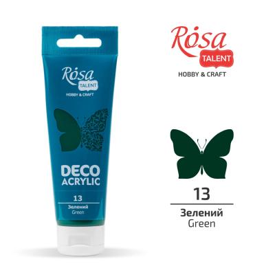 საღებავი აკრილის დეკორ. ROSA TALENT 322213 Green mat 75მლ 