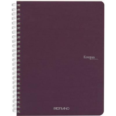 ალბომი ჩანახატებისთვის FABRIANO EcoQua Spiral A5 90გრ. 70ფ 19148012 Purple  