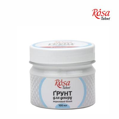 გრუნტი აკრილის საღებავისთვის ROSA TALENT 4801481 დეკორ. white 150 მლ
