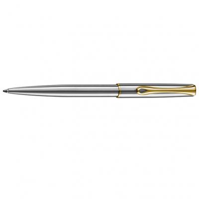 კალამი ბურთულიანი DIPLOMAT Traveller stainless steel gold easyFLOW 10061109