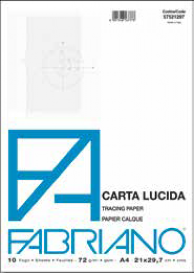 პერგამენტი FABRIANO CARTA LUCIDA 23*33სმ. 72გრ. 1ფ.  57502333