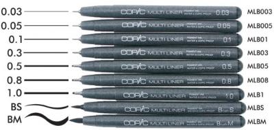 ლაინერი COPIC Multiliner Classic Brush S 2207508