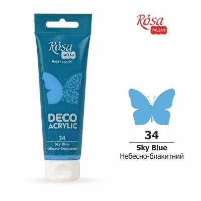 საღებავი აკრილის დეკორ. ROSA TALENT 322234 Sky Blue mat 75მლ 