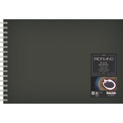 ქაღალდის ბლოკი ზამბ. FABRIANO BLACK DRAWING 21*29,7სმ. 40ფ. 190გრ.  19021297