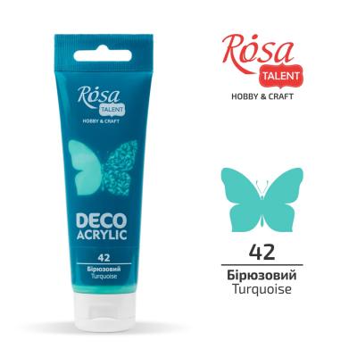 საღებავი აკრილის დეკორ. ROSA TALENT 322242 Turquoise mat 75მლ 