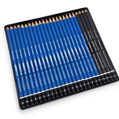 ფანქარი უბრალო Staedtler Mars Lumograph 100-G24 S 20ც. ლურჯი, 4ც. შავი