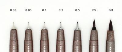 ლაინერი COPIC Multiliner Sepia 0,05მმ. 22075501