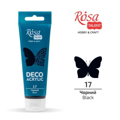საღებავი აკრილის დეკორ. ROSA TALENT 322217 Black mat 75მლ 