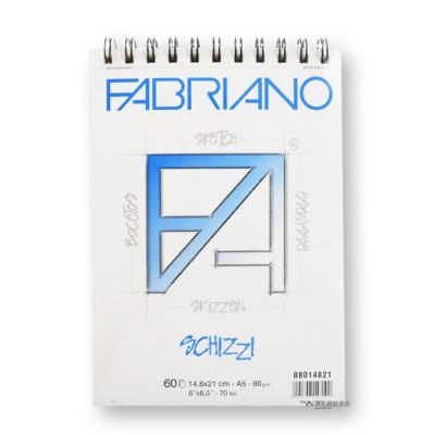ალბომი ჩანახატებისთვის FABRIANO SCHIZZI A5 14.8*21სმ. 60ფ. 90გრ. Sketchbook  08014821