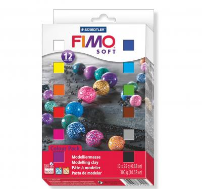 პოლიმერული თიხა STAEDTLER FIMO soft 25გრ. ნაკრები 12ც. 8023 01