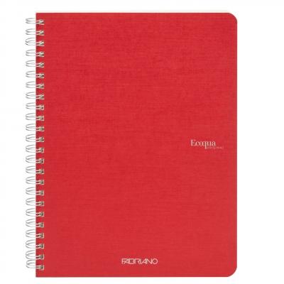 ალბომი ჩანახატებისთვის FABRIANO EcoQua Spiral A5 90გრ. 70ფ 19148003 Cherry 