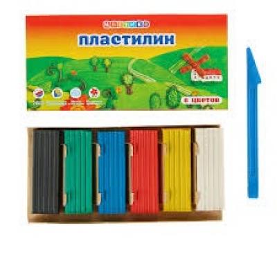 პლასტელინი Nevskaia Palitra 6ფ. 120გრ. CVETIK