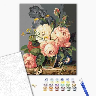 გასაფერადებელი ნომრებით Brushme BS52237 Summer in still life  40*50სმ. ტილო ჩარჩოზე, აკრილის საღებავი, ფუნჯები /ნაკრები/
