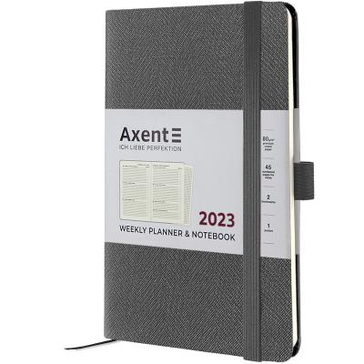 ბლოკნოტი  ყოველკვირეული AXENT 2023, 8514-23-03-A  ნაცრისფერი