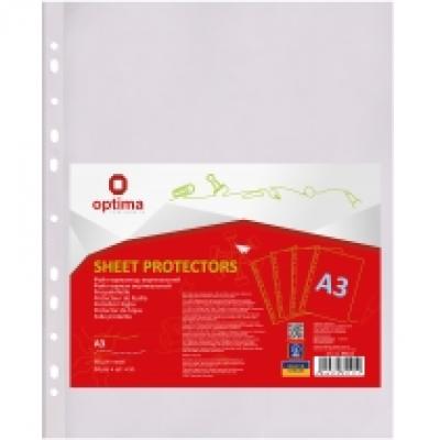 ფაილი პლასტ. PAPIRUS OPTIMA А3, 40მკრ. 50ცალი 35111 ვერტიკალ.
