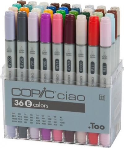 მარკერი BrushPen COPIC Ciao ნაკრები 36ც. Set. E 22075365