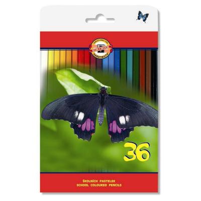 ფანქარი ფერადი Koh-i-noor 36ფ. 3619036010PK პეპელა