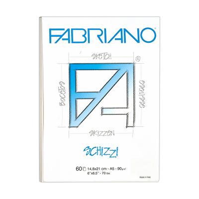 ქაღალდის ბლოკი FABRIANO SCHIZZI A5 14.8*21სმ. 60ფ. 90გრ. Sketching  08814821