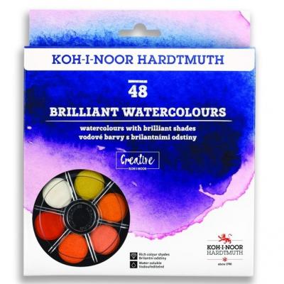 საღებავი აკვარელის koh-i-noor O22,5მმ  48ფ Brillant  მრგვალი 017450700004