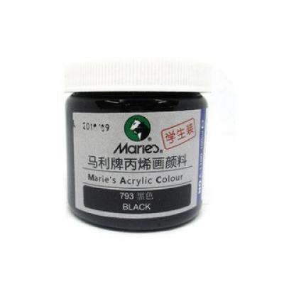 საღებავი აკრილის MARIES 100ml. Black 793